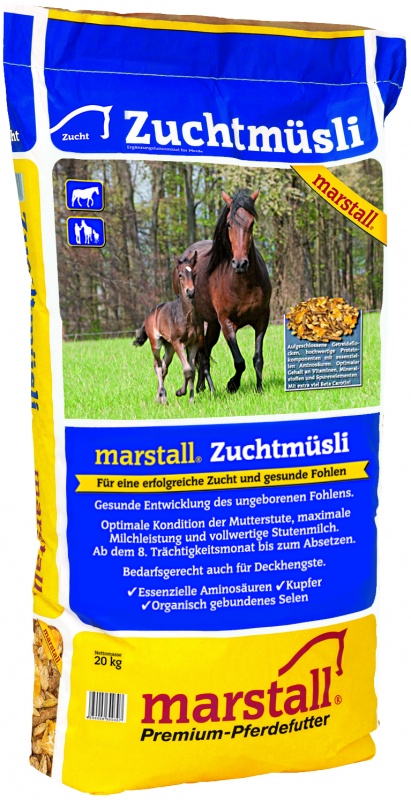 20kg marstall Zuchtmüsli Pferdefutter auch für trächtige und laktierende Stuten